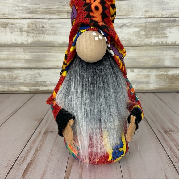 Superhero Gnome Word Graphics POW SLAM Flannel Retro Home Decor Handmade - Picture 3 of 11